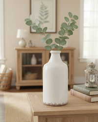 Aged White Ceramic Jug