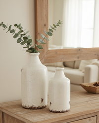 Aged White Ceramic Jug