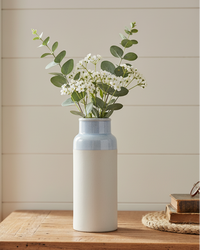 Natural and Light Blue Glazed Vase