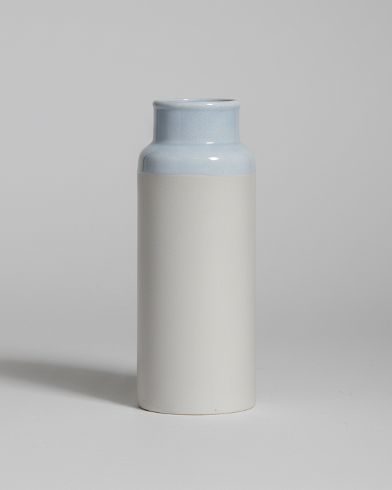 Natural and Light Blue Glazed Vase