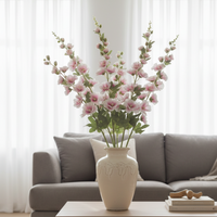 Hollyhock Stem Purple 43"