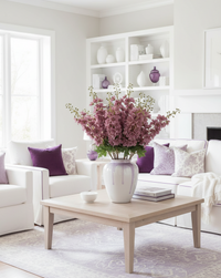 Purple Delphinium Stem 37"