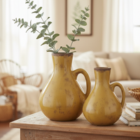 Butterscotch Crackle Glaze Terracotta Jug