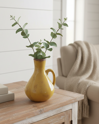 Butterscotch Crackle Glaze Terracotta Jug