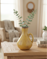 Butterscotch Crackle Glaze Terracotta Jug