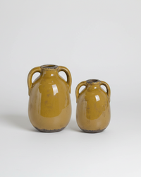Butterscotch Crackle Glaze Terracotta Jug With Handle