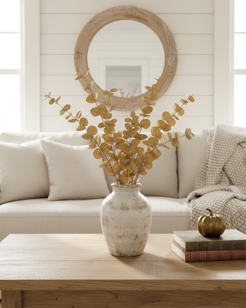 Rust and Dark Yellow Eucalyptus Greenery Collection