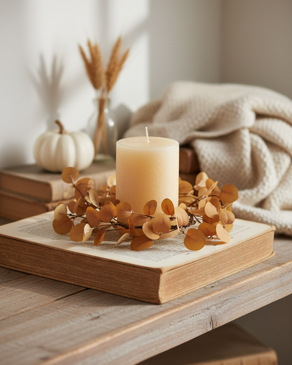 Rust and Dark Yellow Eucalyptus Greenery Collection