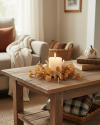 Rust and Dark Yellow Eucalyptus Greenery Collection