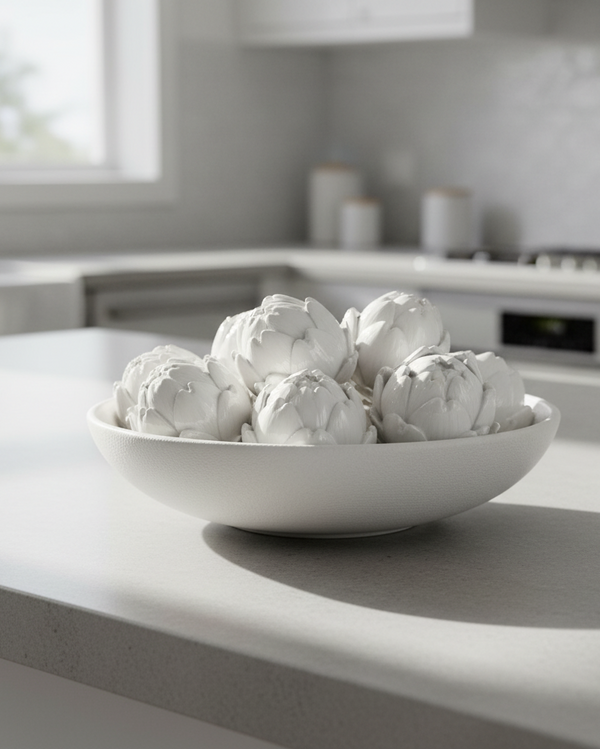 Glossy White Artichoke