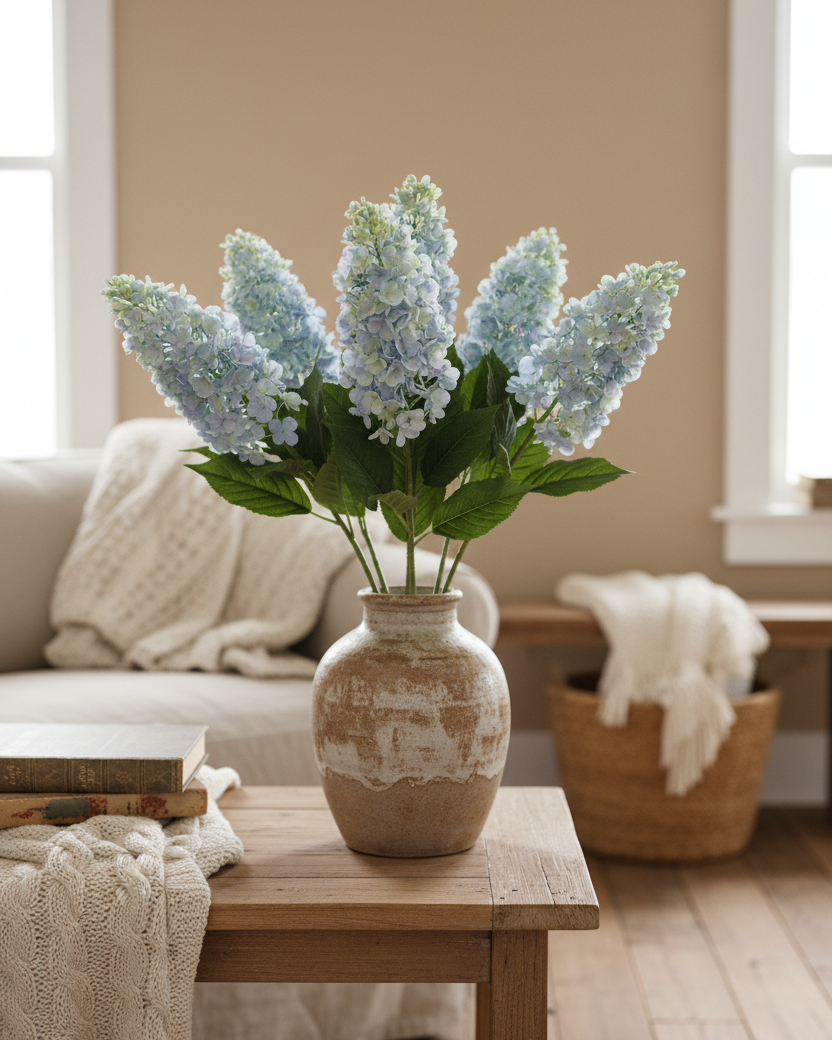 Blue Cone Hydrangea Stem 38.5"
