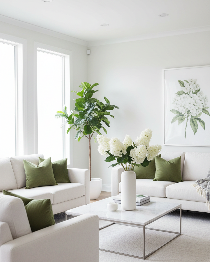 White Cone Hydrangea Stem 38.5"