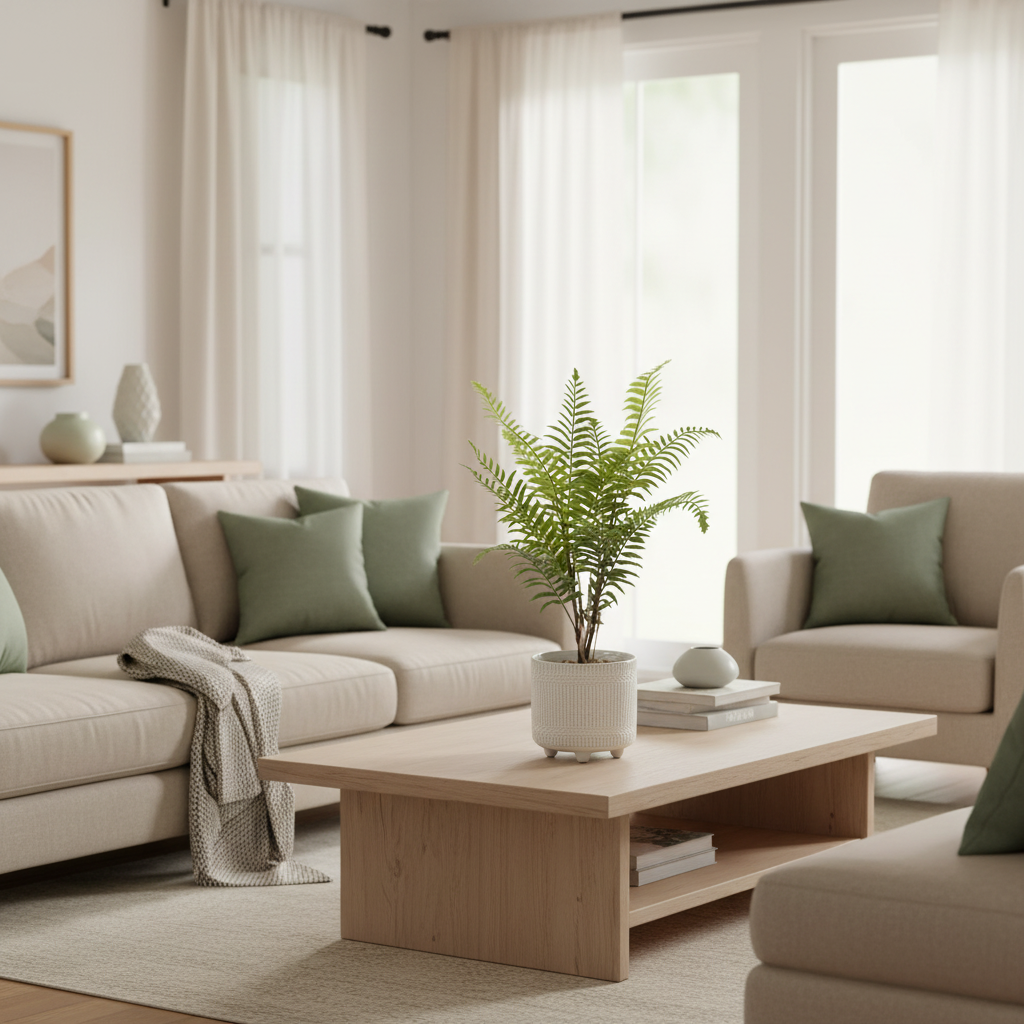 Boston Fern in Ceramic Pot