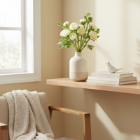 Ranunculus Real Touch Light Yellow Bundle of 9