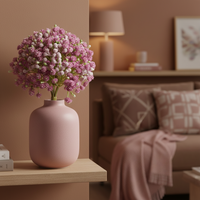 Baby's Breath Pick Pink 9"L