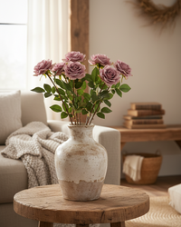 Duchess Rose Purple Stem Real Touch 25”