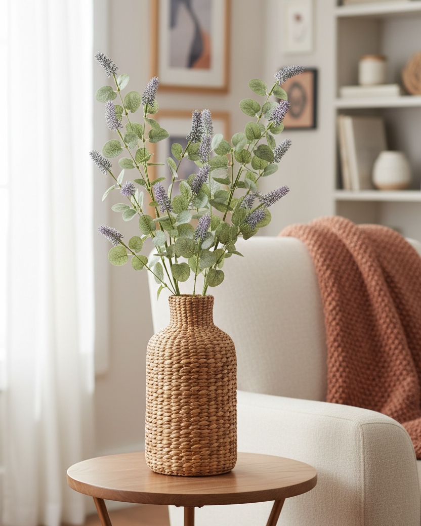 Purple Lavender with Eucalyptus 35"