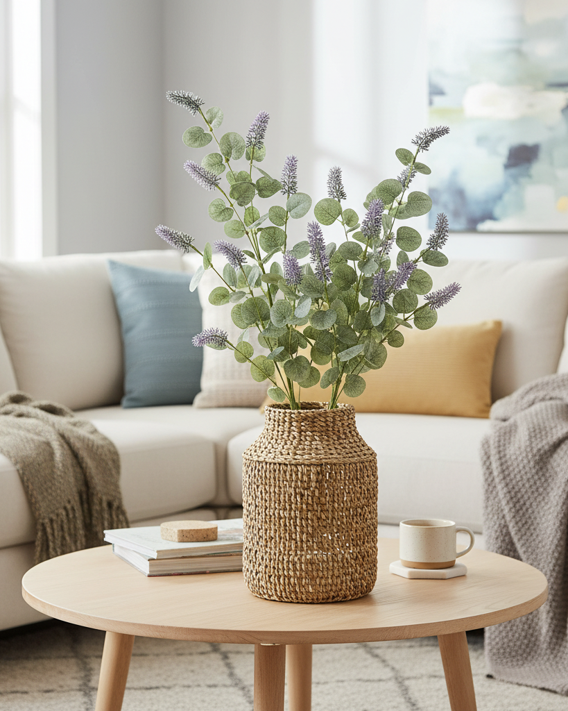 Purple Lavender with Eucalyptus 35"