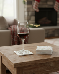 Ceramic Coaster Set of 6 Slim Holly