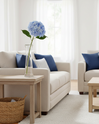 Blue Real Touch Hydrangea Stem 20"