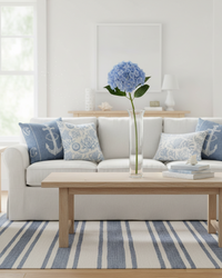 Blue Real Touch Hydrangea Stem 20"