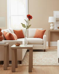 Orange Real Touch Poppy Stem 25.5"