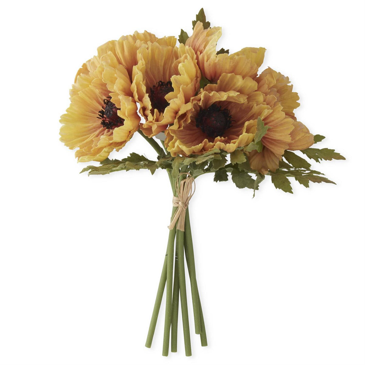 Light Orange Real Touch Poppy Bundle of 6