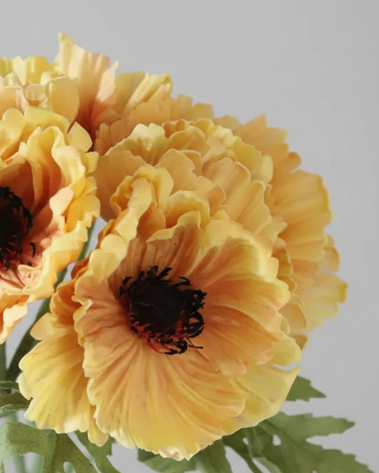 Light Orange Real Touch Poppy Bundle of 6