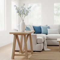 Blue Baby's Breath and White Berry Spray 26"