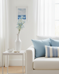 Blue Baby's Breath and White Berry Spray 26"