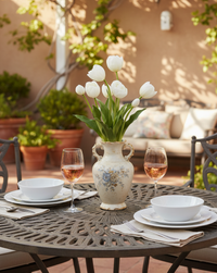 Tulip UV Resistant White Real Touch Bundle 15"