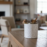 Brown Bird Pot Hanger 1.75"H