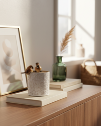 Brown Bird Pot Hanger 1.75"H