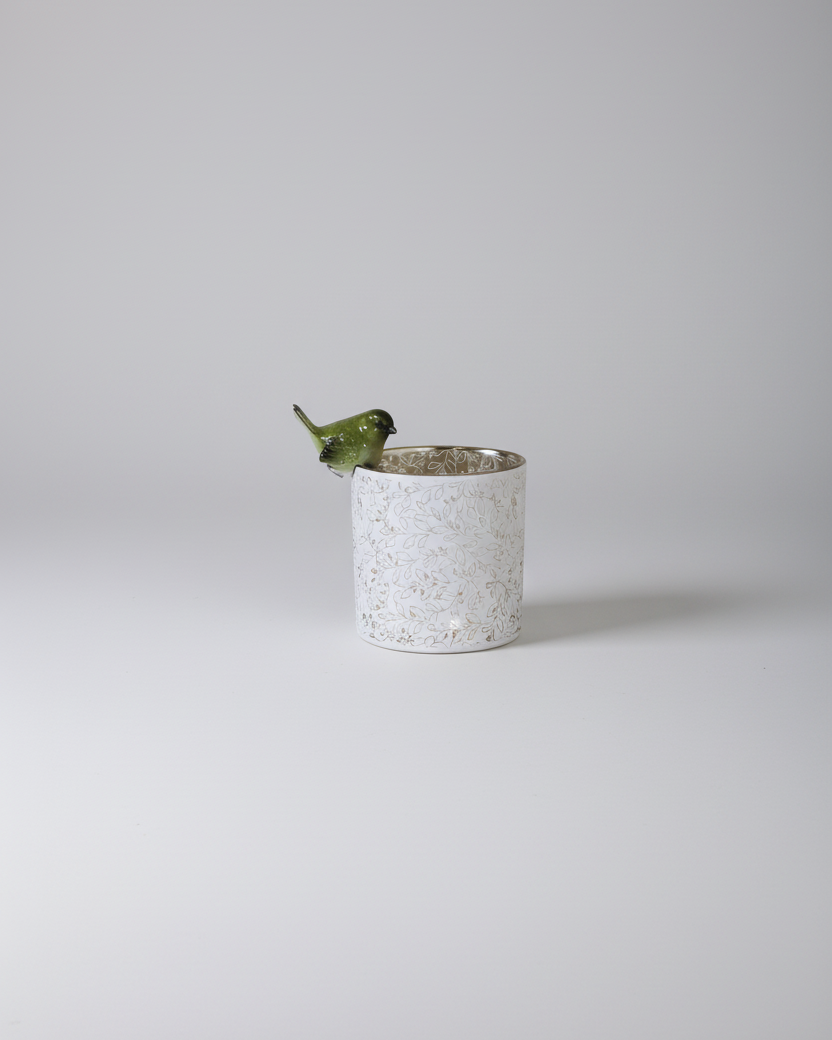 Green Bird Pot Hanger 1.75"H