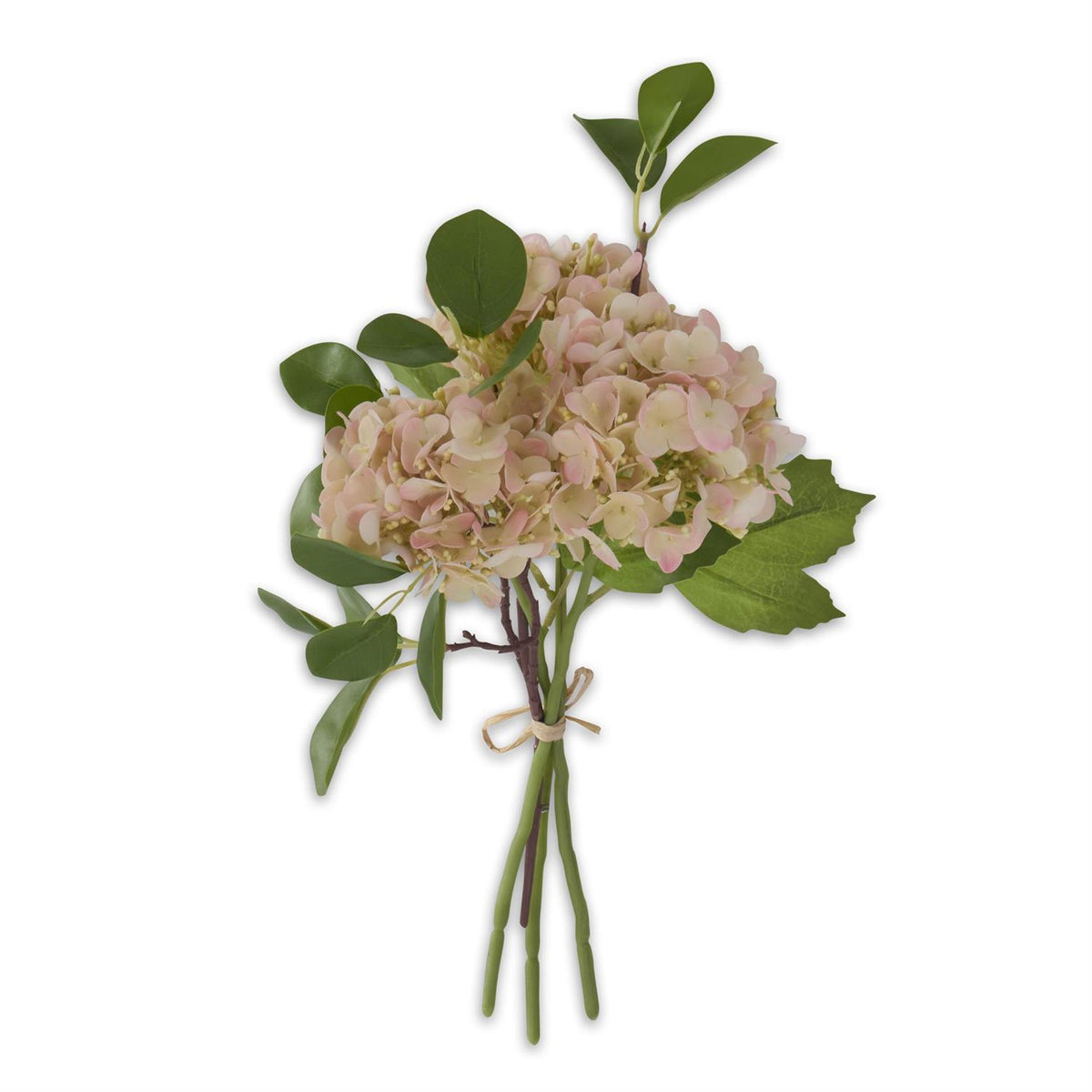 Light Pink Hydrangea Real Touch Bundle 12"
