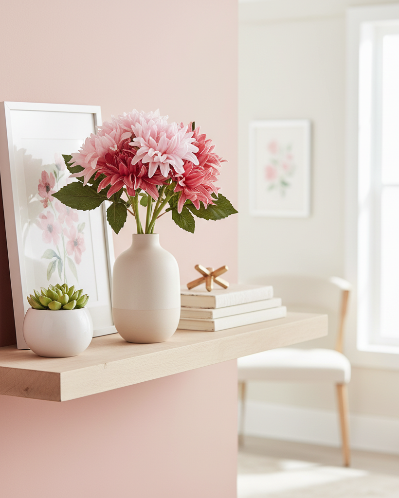 Pink and Rose Real Touch Dahlia Bundle of 6