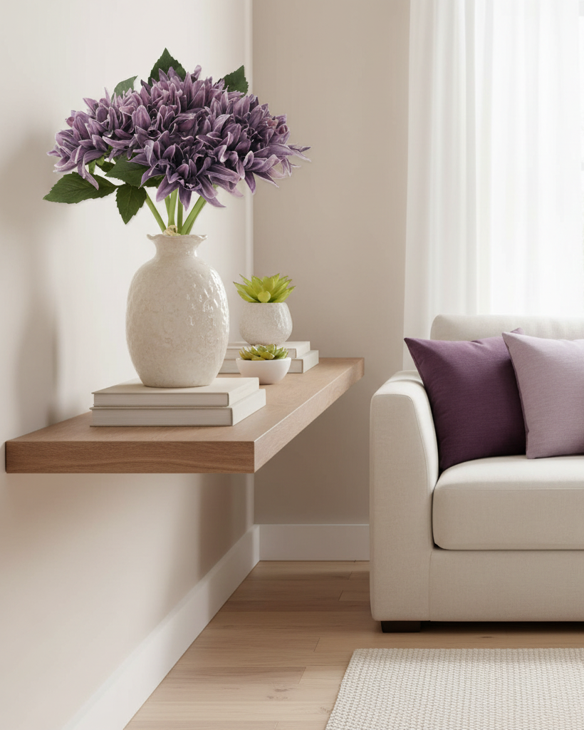 Purple Real Touch Dahlia Bundle of 6