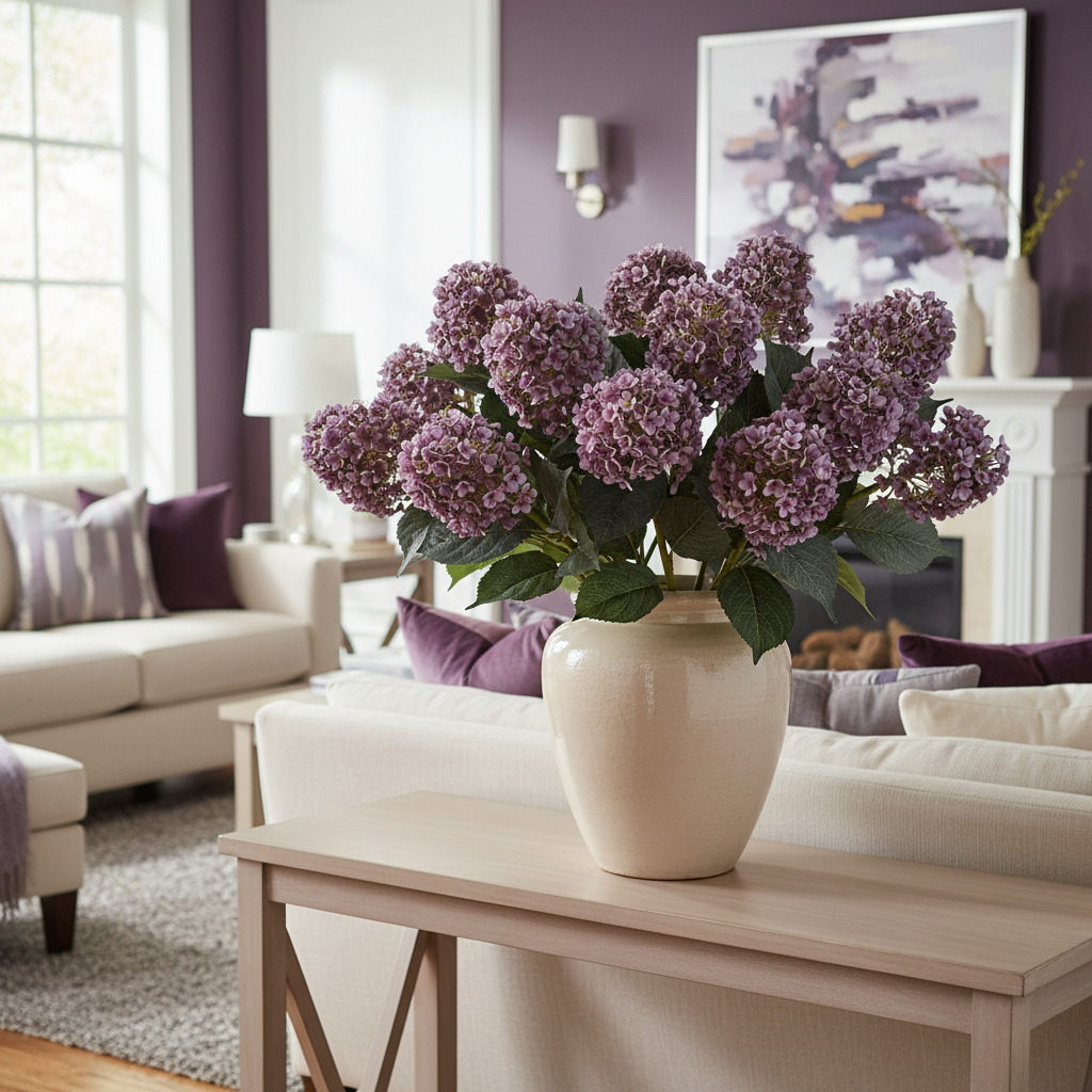 Purple Cone Hydrangea Stem 28"