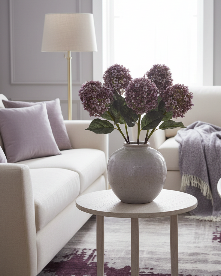 Purple Cone Hydrangea Stem 28"