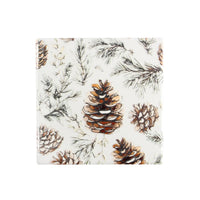Ceramic Coaster Set of 6 Pinecone Firs