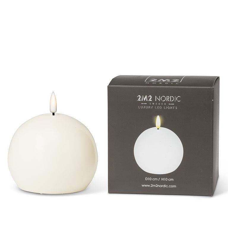 Luxlite Ivory Sand Ball LED Candle