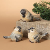 Holiday Chickadee Bird Figure