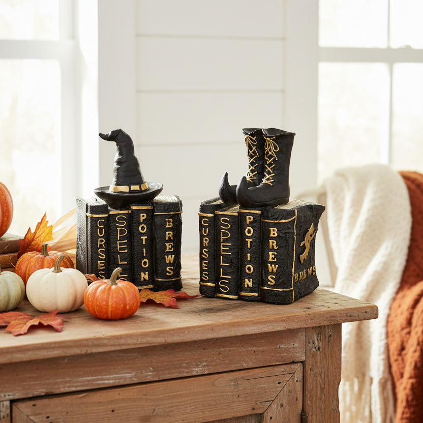 Halloween Resin Books