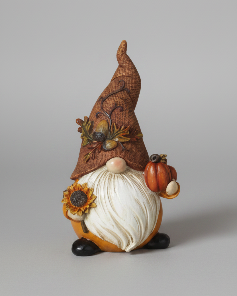 Harvest Gnome With Burlap Hat