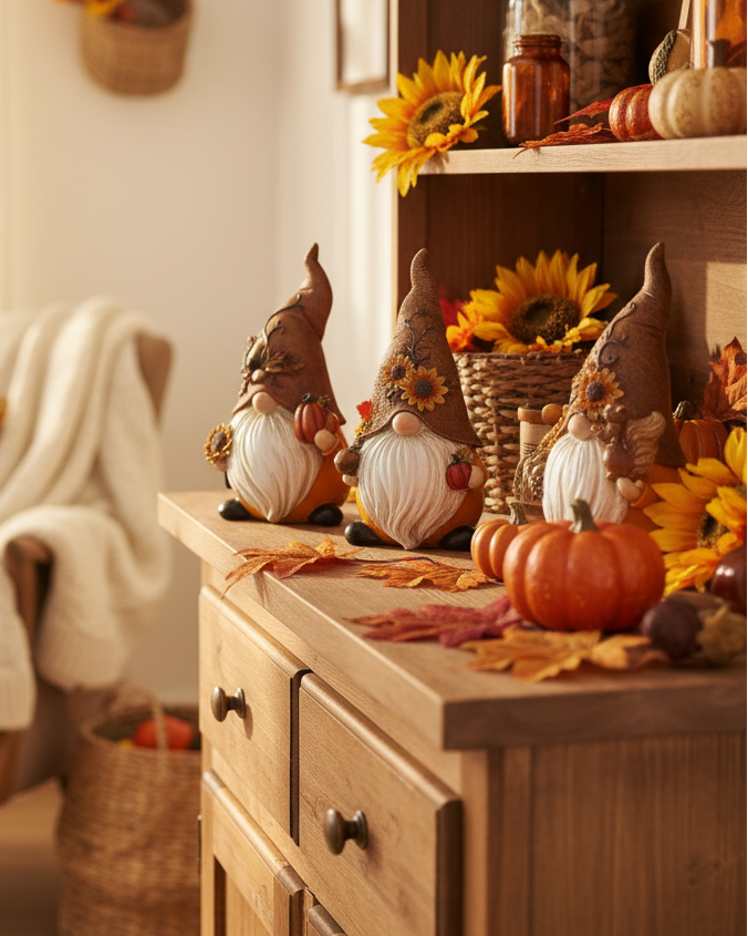 Harvest Gnome With Burlap Hat