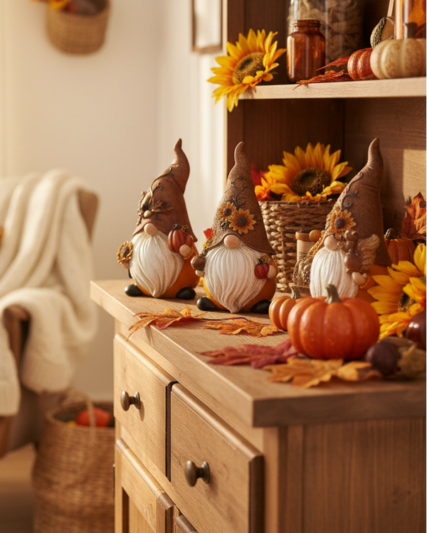 Harvest Gnome With Burlap Hat