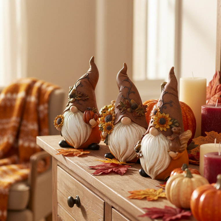Harvest Gnome With Burlap Hat