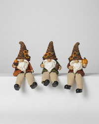 Woven Hat Harvest Gnome Shelf Sitter