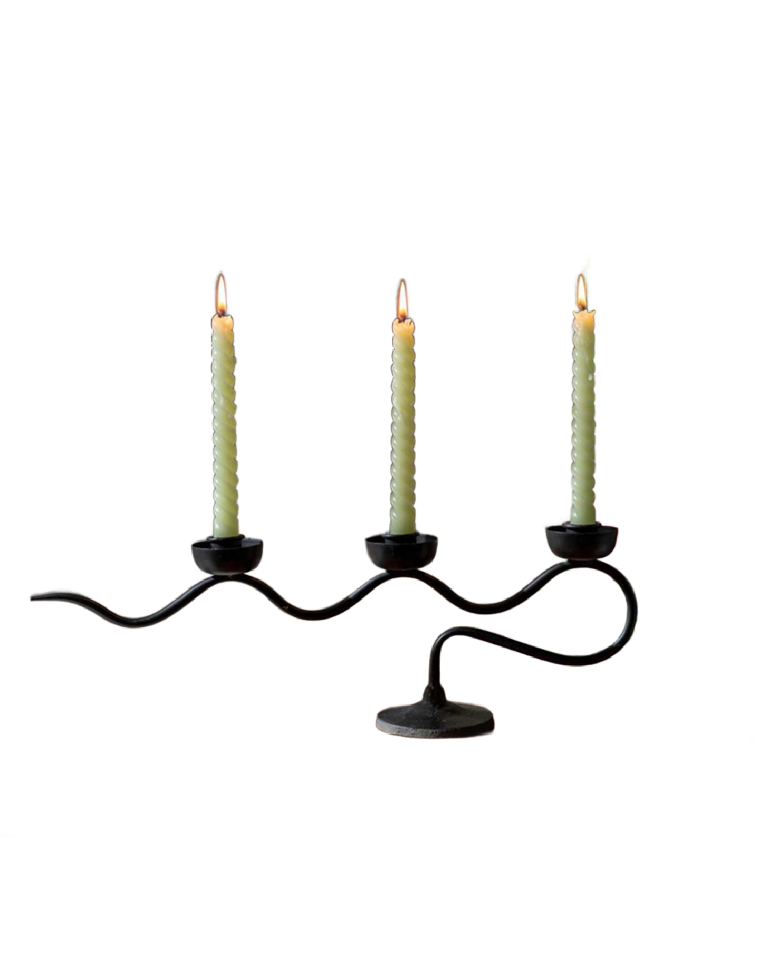 Black Metal Triple Candelabra