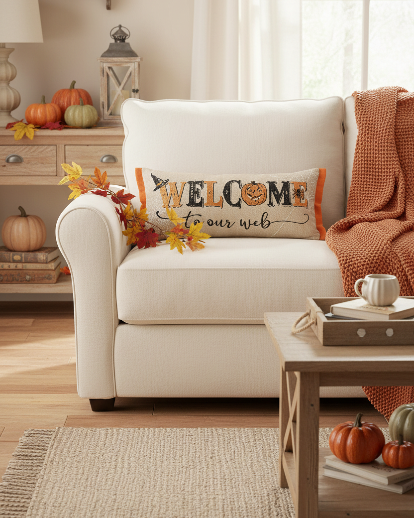 Welcome To Our Web Pillow